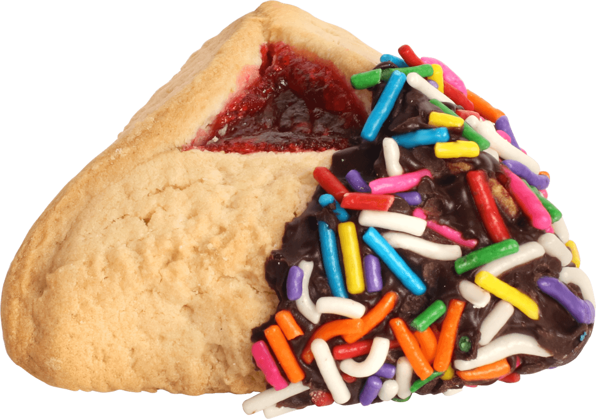 1pk sprinkle dipped hamantaschen