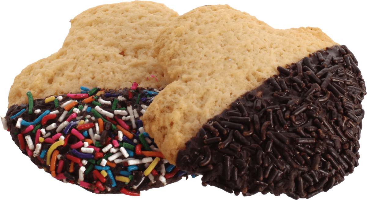 chocolate dipped chanukah cookies