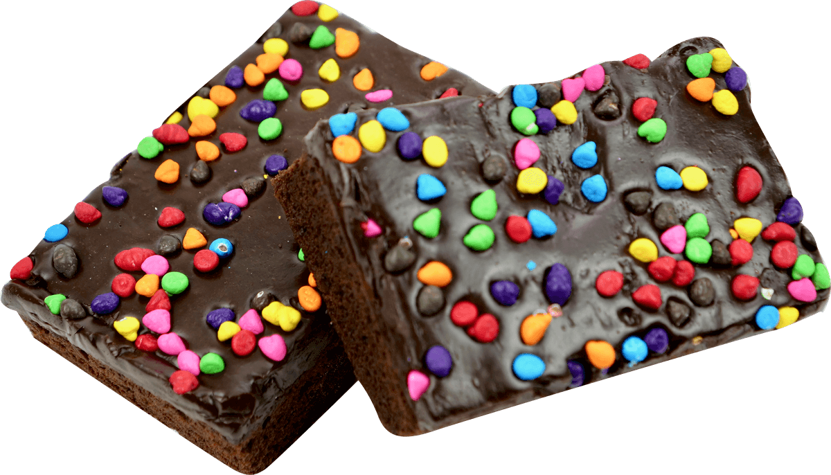 candy blast brownie