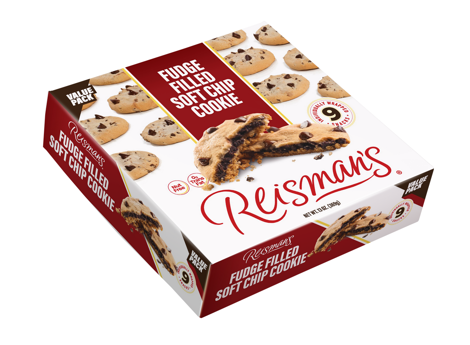 value pack fudge filled chocolate chip cookies