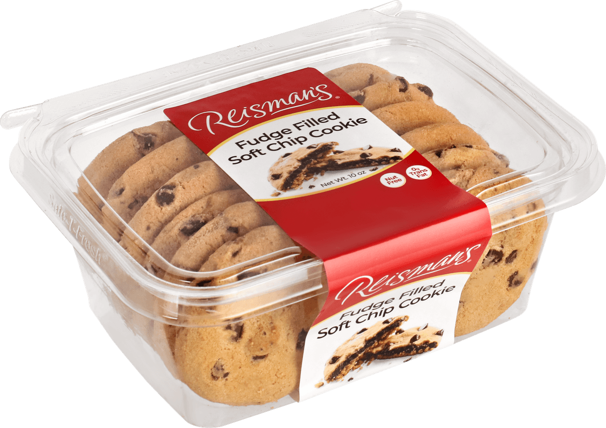 fudge filled soft chip cookies